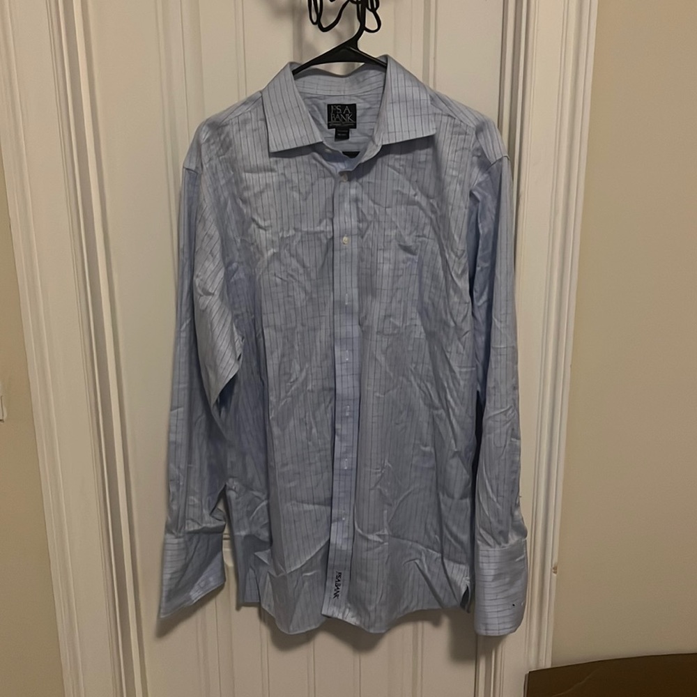 Jos. A bank tailored fit plaid dress shirt
